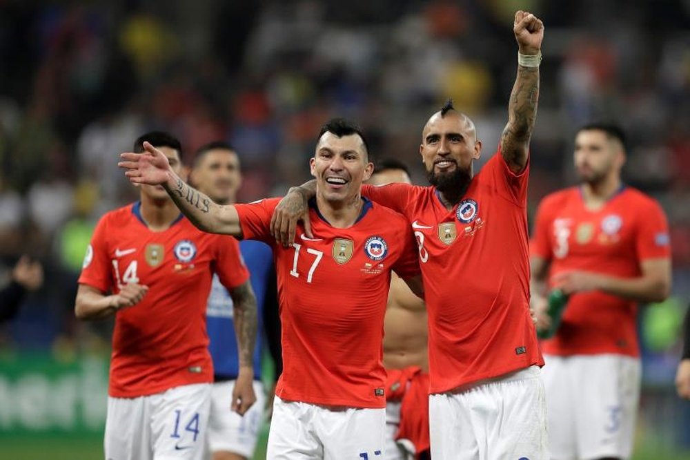 Chile-Perú, por la Copa América. EFE