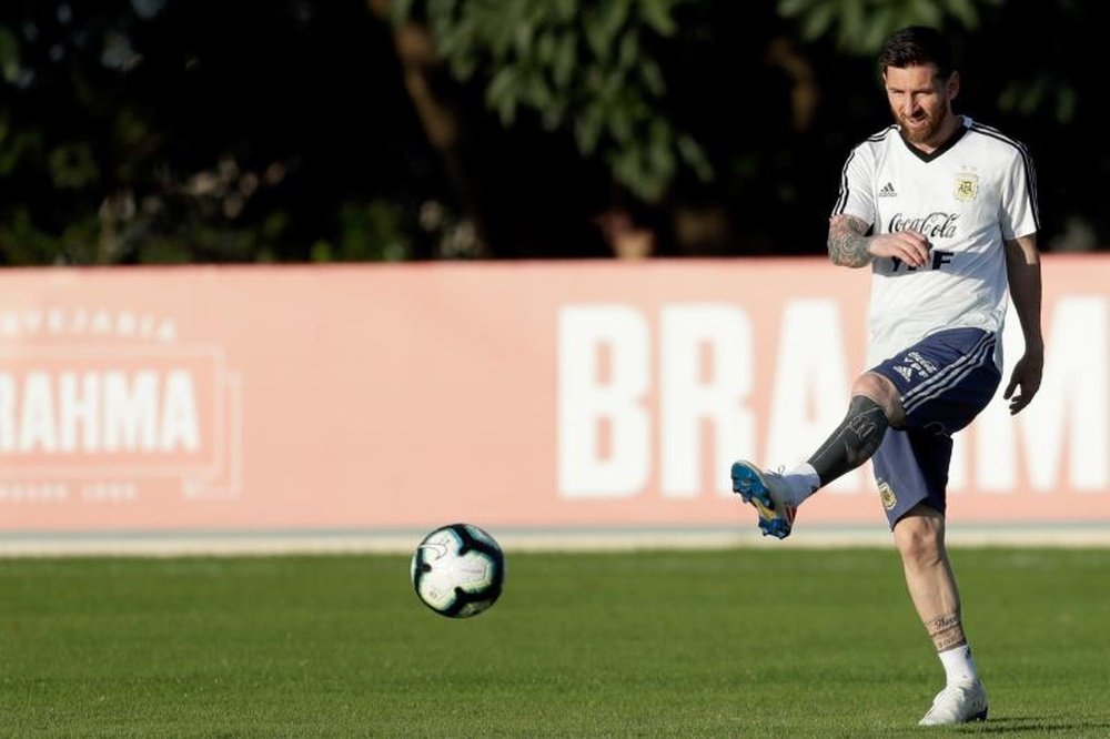 Messi voltará à Seleção Argentina em novembro. EFE/Fernando Bizerra Jr