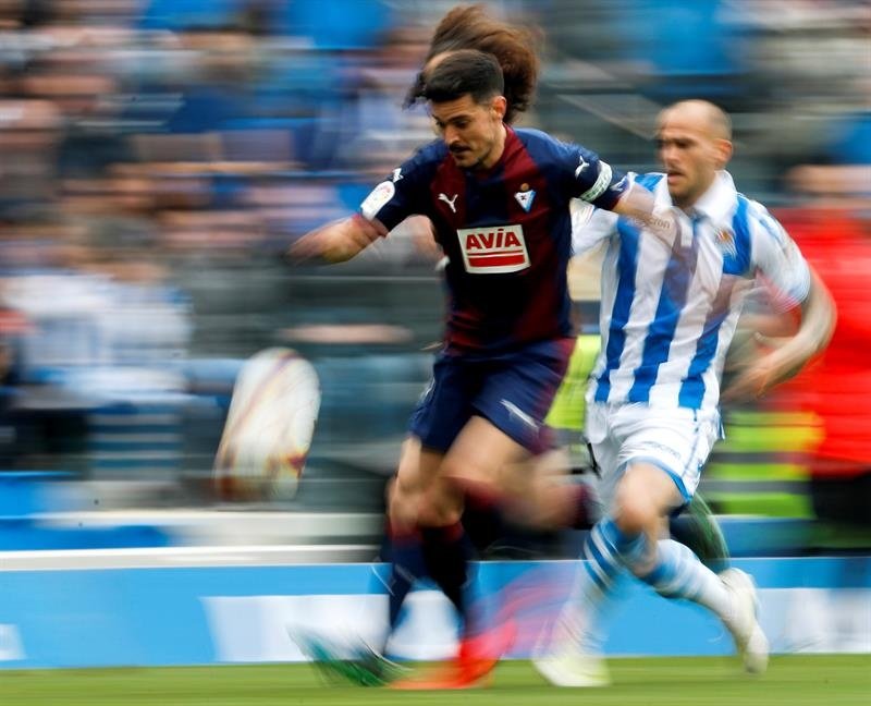 El Eibar-Real Sociedad fue finamente aplazado. EFE/Archivo