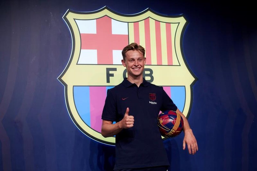 De Jong valoró el estilo y la propuesta del Barça. EFE/AlejandroGarcía