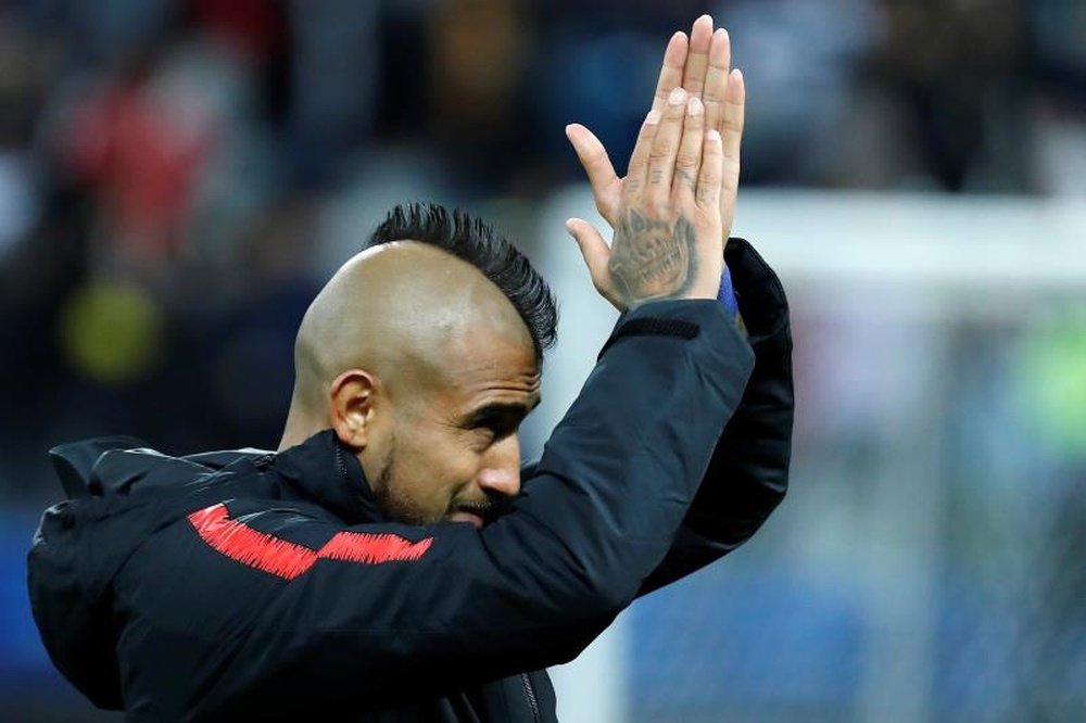Arturo Vidal is not happy about his lack of game time at Barca. EFE