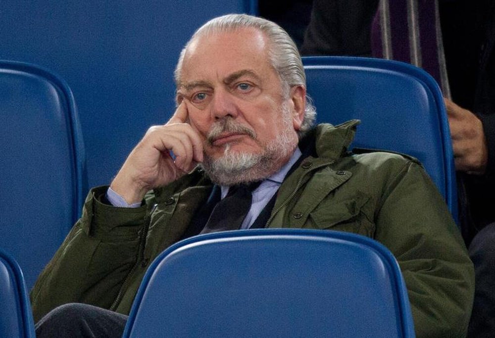De Laurentiis repasó la actualidad del Nápoles. EFE