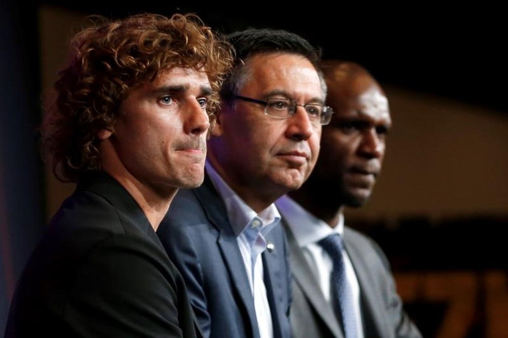 Eric Abidal a évoqué l'arrivée d'Antoine Griezmann au Barça. AFP