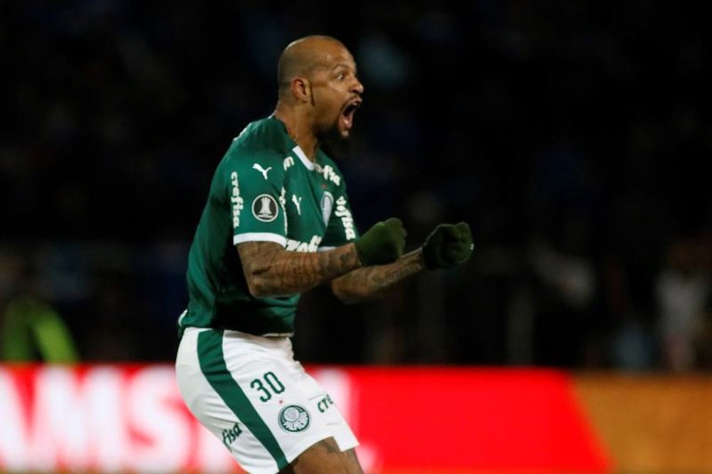 Felipe Melo exaltou o amadurecimento do Palmeiras. EFE/Diego Parés
