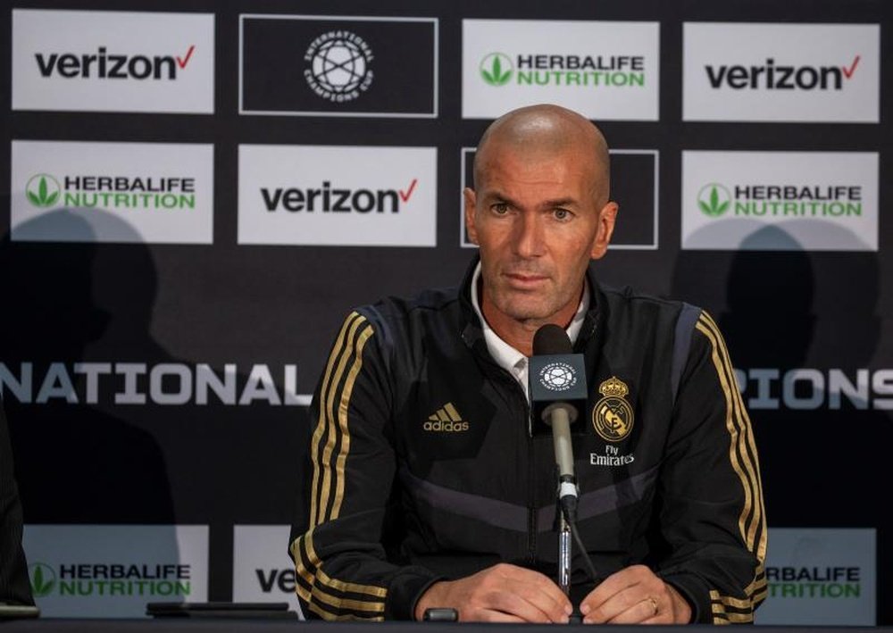 Zidane não voltou ao vestiário. EFE