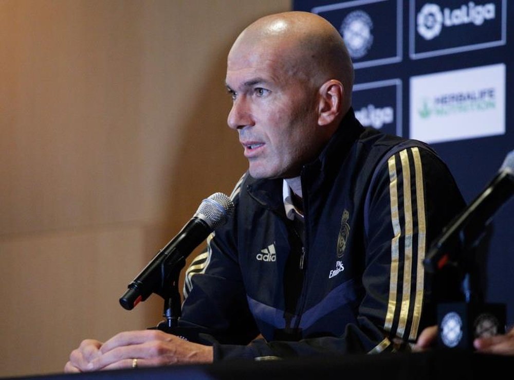 Zinedine Zidane habló de la ausencia de Gareth Bale en la Audi Cup. EFE