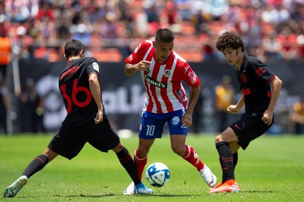 Atlético y San Luis jugaron un amistoso este verano. EFE