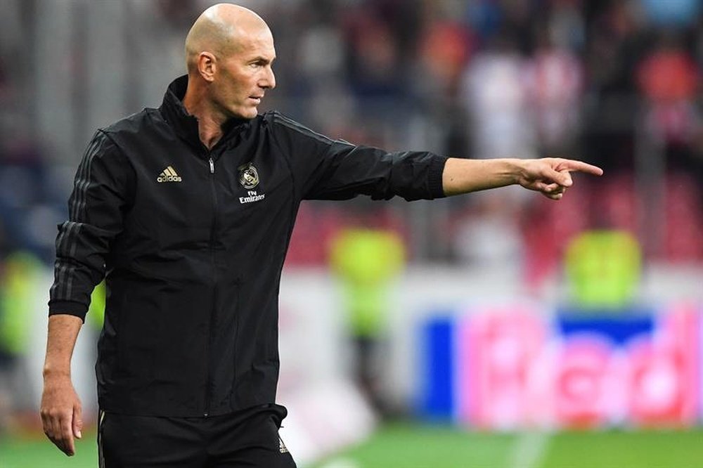 Les doutes de Zidane pour le onze de départ face à la Roma. EFE