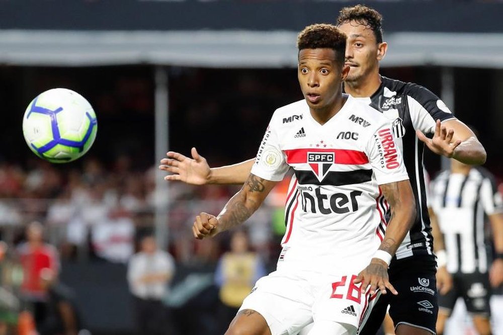 Os gols da vitória do São Paulo sobre o Santos. EFE