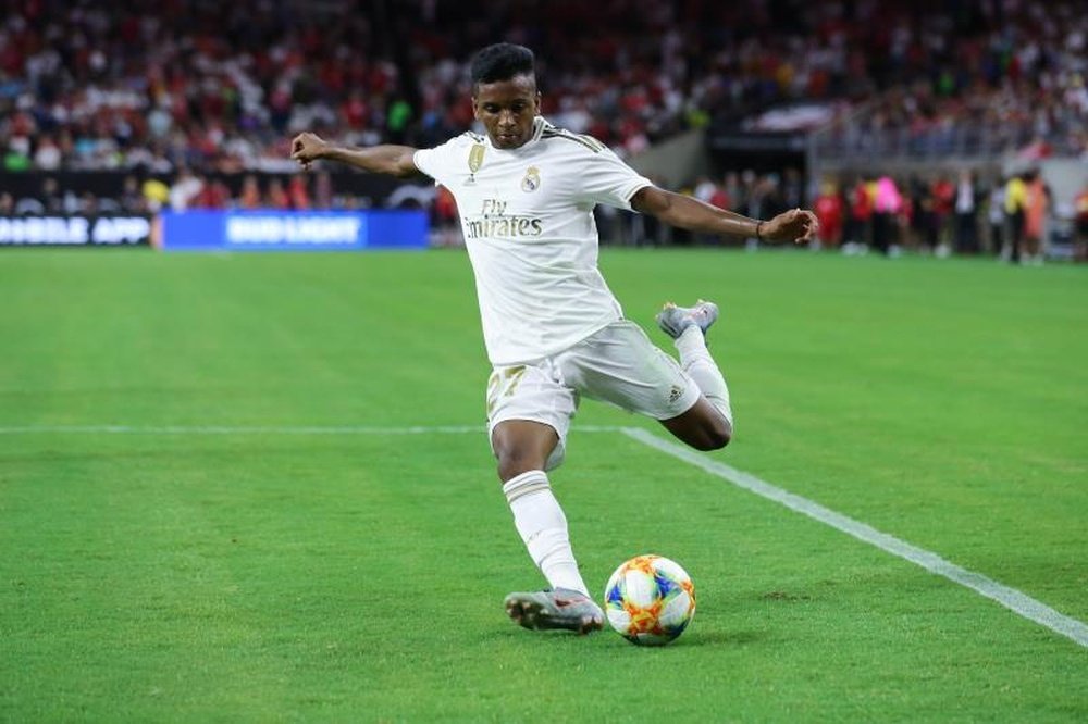 Rodrygo, do Bernabéu ao Alfredo Di Stéfano. EFE