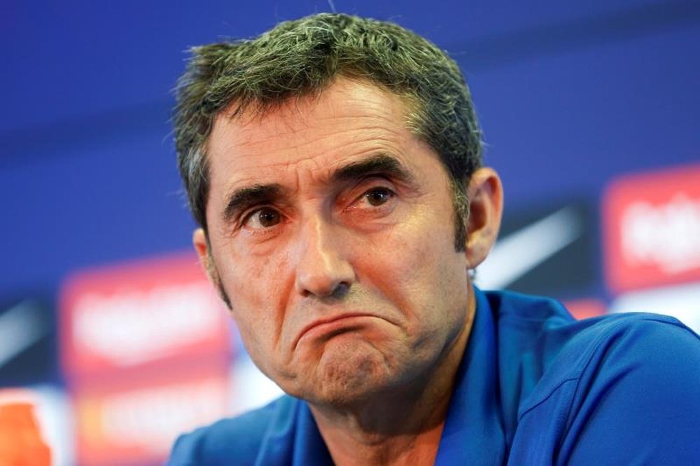 Ernesto Valverde is patiently waiting for the transfer window to close. EFE