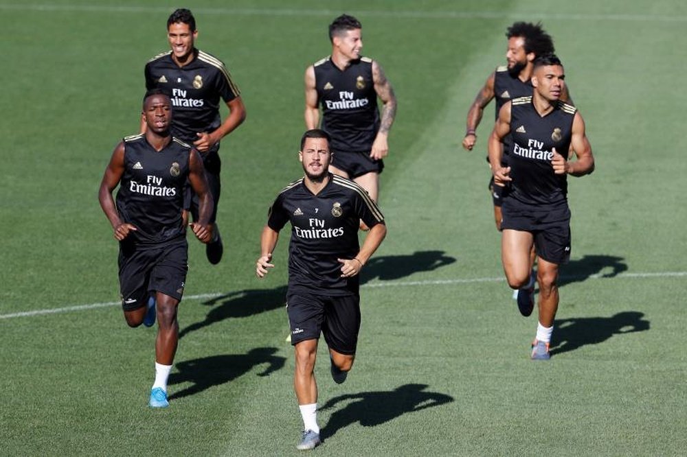 Os seis lesionados do Real Madrid. EFE/Juan Carlos Hidalgo