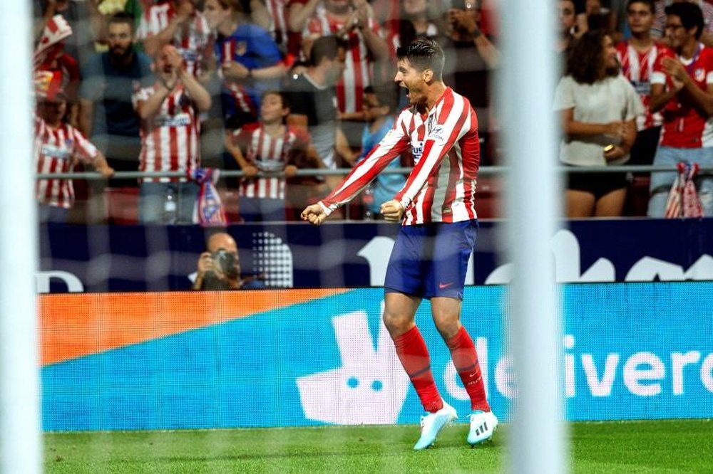 Morata cree que el Atlético ha empezado bien el curso. EFE