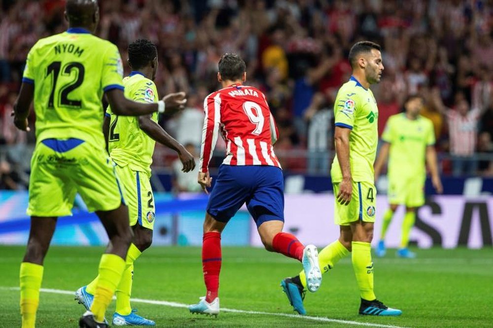 Alvaro Morata scored the only goal of the game in Atletico's win over Getafe. EFE