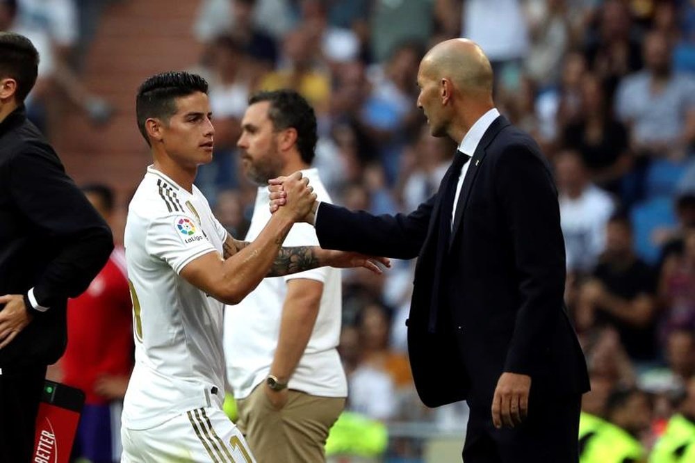 James évoque sa relation avec Zizou. efe