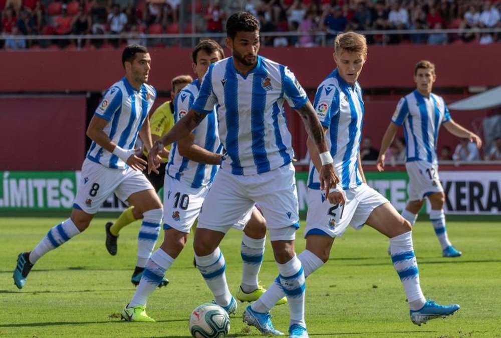 Willian José rejoint Odegaard. EFE/Cati Cladera