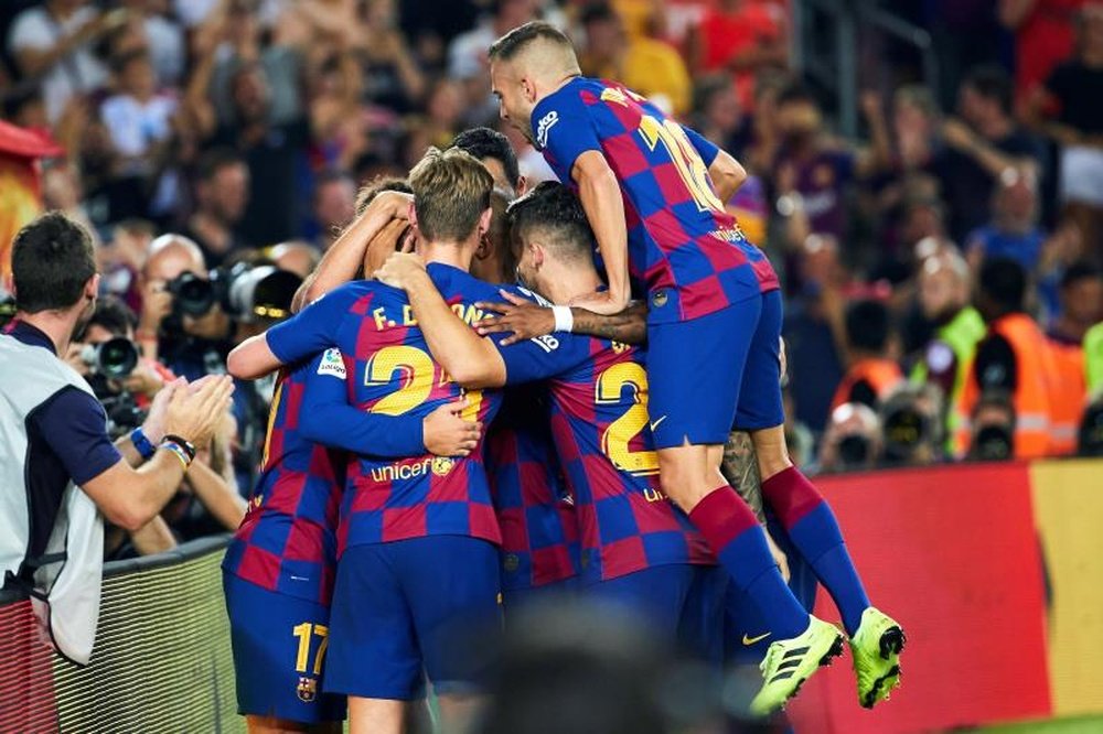 O Barça foi da decepção à ilusão. EFE/Alejandro García
