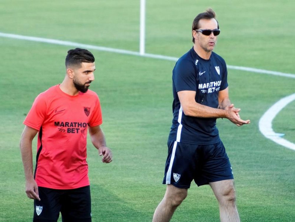 Lopetegui se 'carga' a Rony Lopes y Dabbur ante el Getafe. EFE/Raul Caro