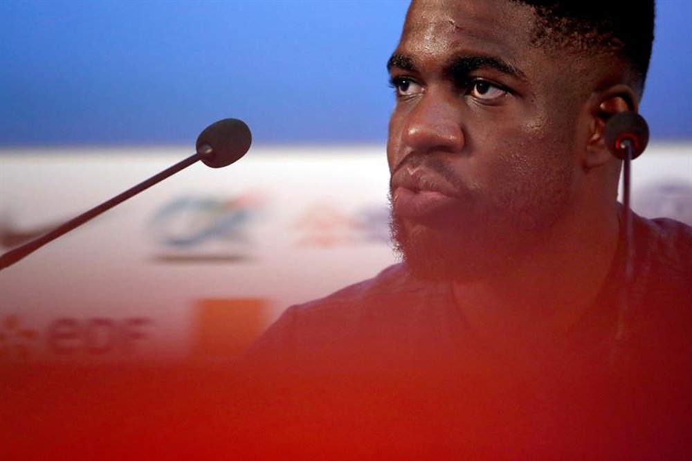 Umtiti's house was robbed on Saturday night. EFE