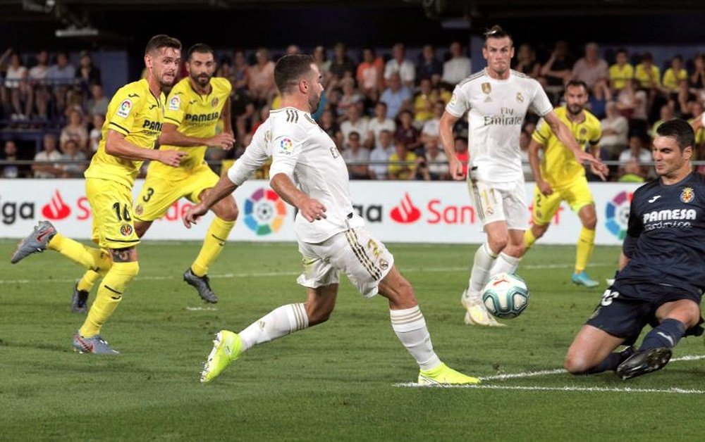 Carvajal, líder de assistências após dez partidas. EFE/Juan Carlos Cárdenas