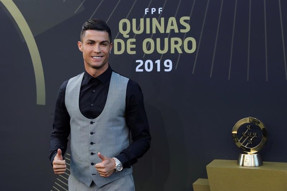 Cristiano Ronaldo élu joueur de l'année au Portugal. EFE/MIGUEL A. LOPES