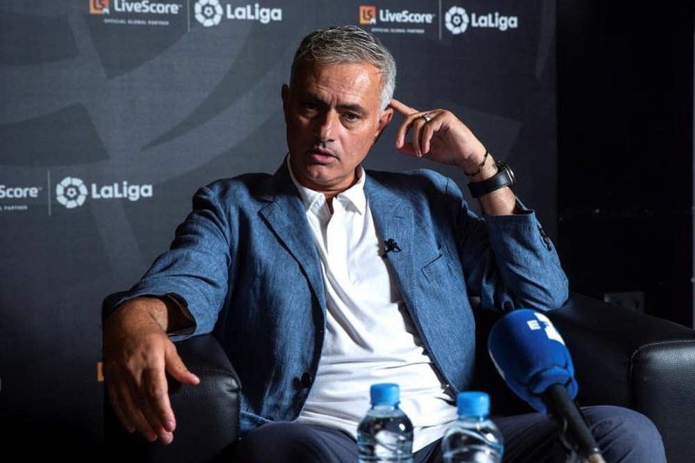 Mourinho fala sobre seu ex-clube. EFE/Rodrigo Jiménez
