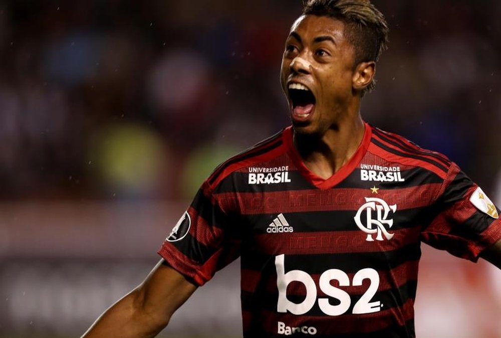 Bruno Henrique amassa Corinthians com hat-trick. EFE/José Jácome/Archivo