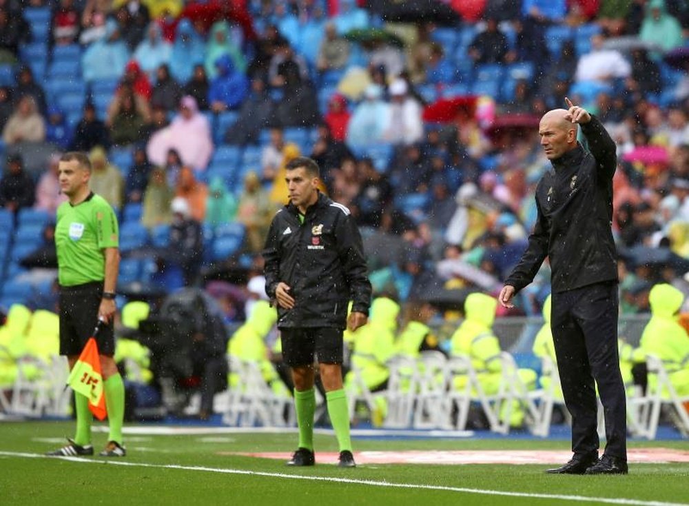 Zidane, destronado de su reino por la Real Sociedad. EFE/Rodrigo Jiménez