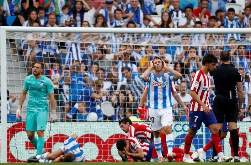 Monreal analizó el partido entre Real Sociedad y Valencia. EFE/Juan Herrero
