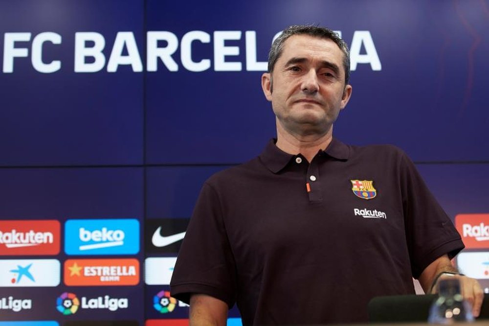Valverde était en conférence de presse. EFE