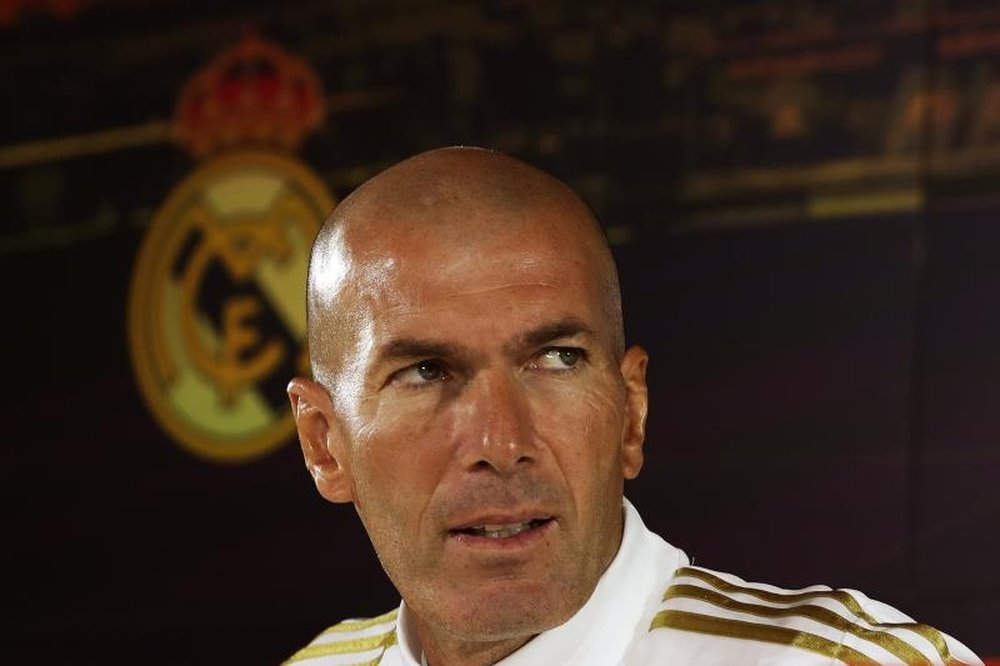 Zidane s'est présenté face aux médias. EFE