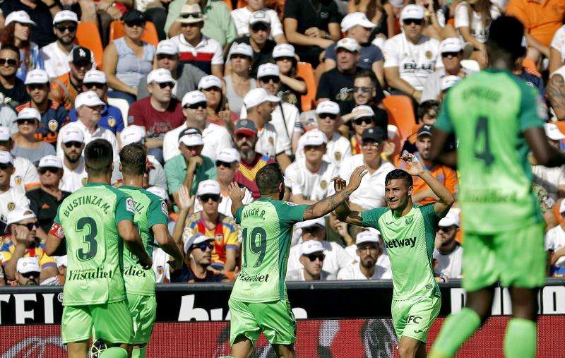 El Leganés confirma la crisis del Valencia