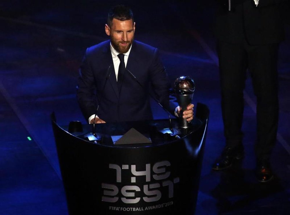 Lionel Messi remporte le The Best de l'année 2019. EFE