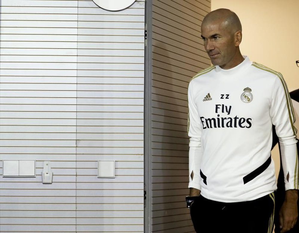 Zidane était en conférence de presse d'avant-match. EFE