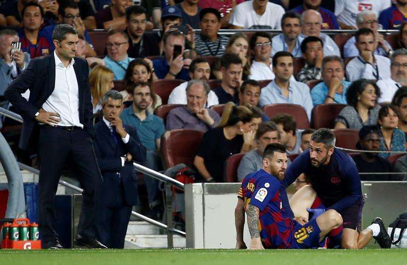 Lesión de Leo Messi en el Barcelona-Villarreal