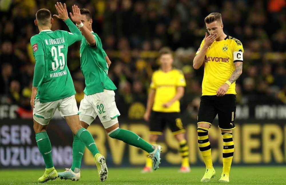 Borussia Dortmund empata em casa com Werder Bremen e se distancia do topo. EFE/EPA/FRIEDEMANN VOGEL