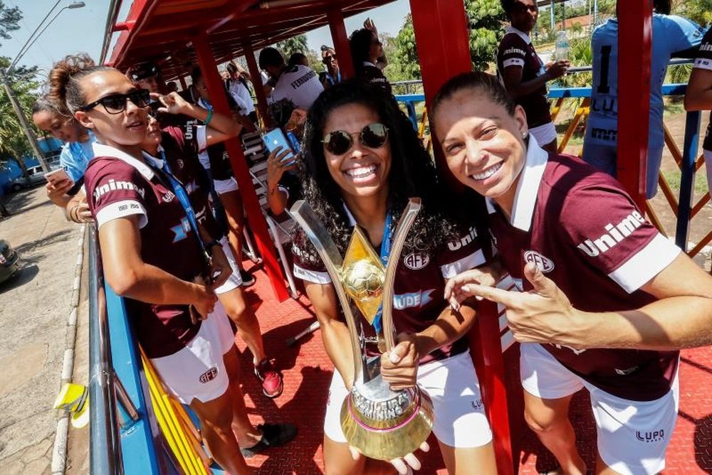 O time feminino da Ferroviária de Araraquara é o atual campeão brasileiro. EFE/ Sebastião Moreira