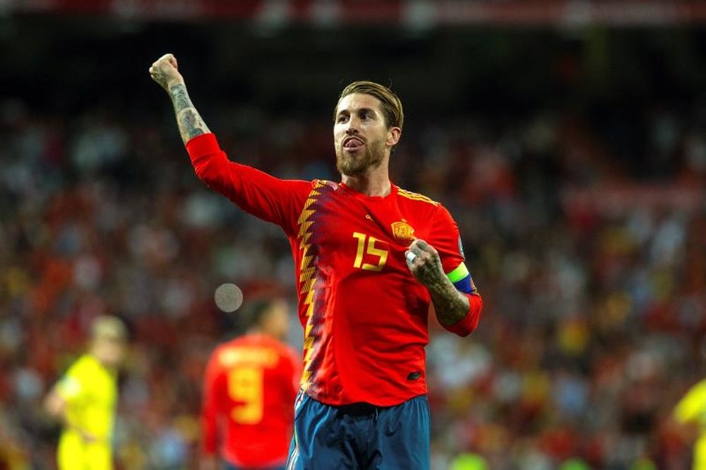 Ramos se convertirá en el jugador con más partidos de 'la Roja'. EFE