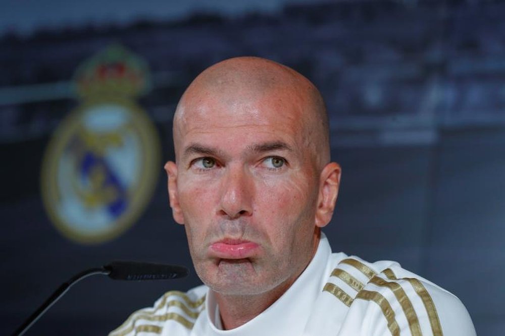 Zidane no quiere probaturas antes del parón. EFE/Emilio Naranjo