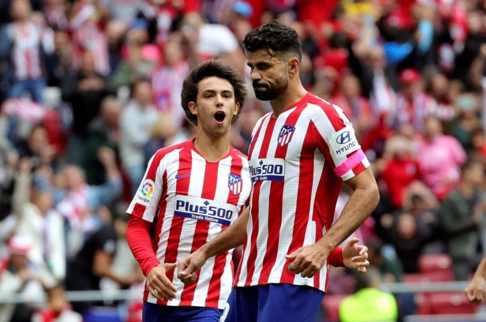 4 mois après, l'Atletico pourrait compter sur son trio. EFE/Juanjo Martín