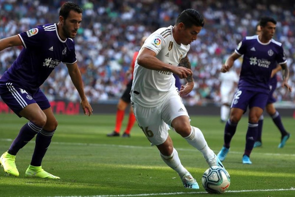 Valladolid - Real Madrid: onzes iniciais confirmados. EFE