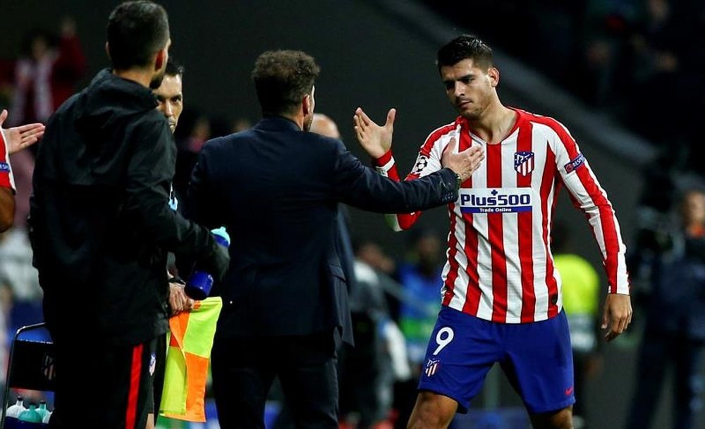 Morata anotou seis dos 18 gols que o Atlético marcou até agora. EFE/ Rodrigo Jiménez