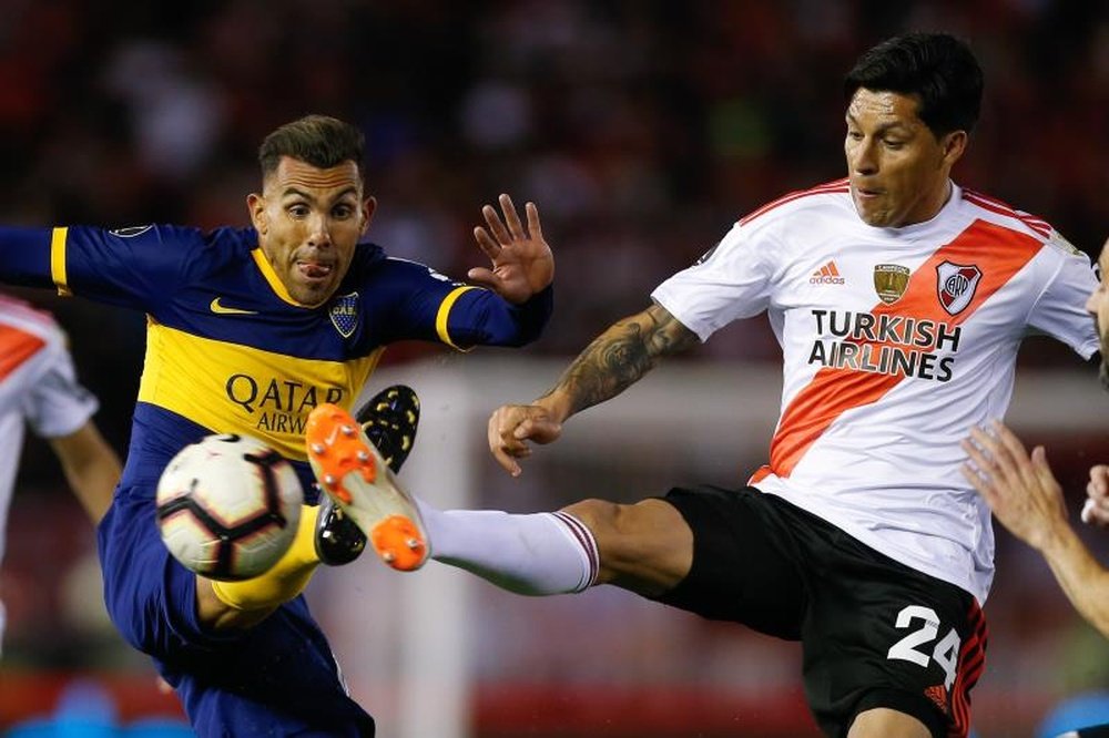 Carlitos Tevez, ex Juve, milita attualmente nel Boca Juniors. EFE