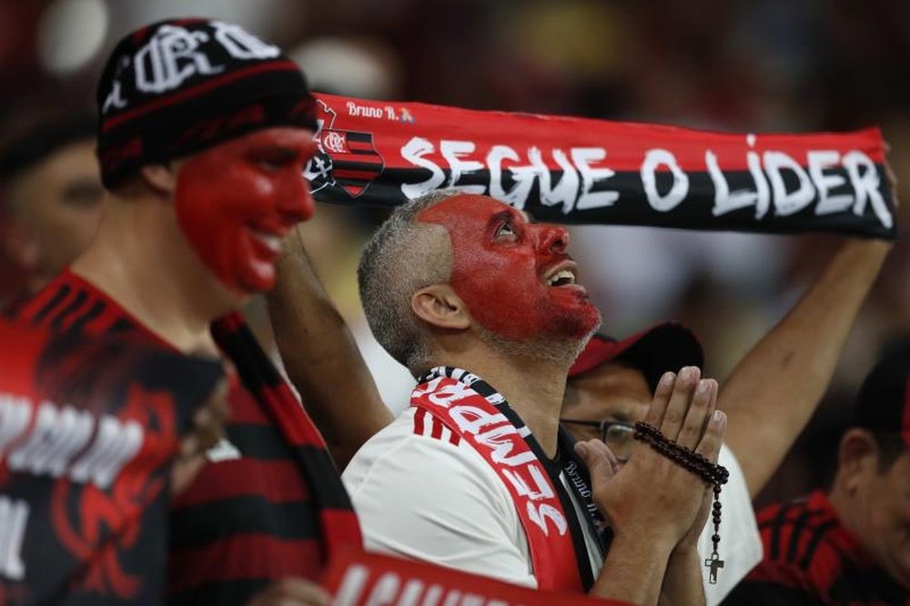Los hinchas de Flamengo quieren poner el final a 40 años de espera. EFE
