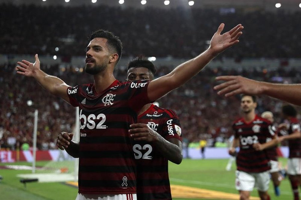 Flamengo fait marche arrière et Pablo Marí file à Arsenal.  EFE/Marcelo Sayao