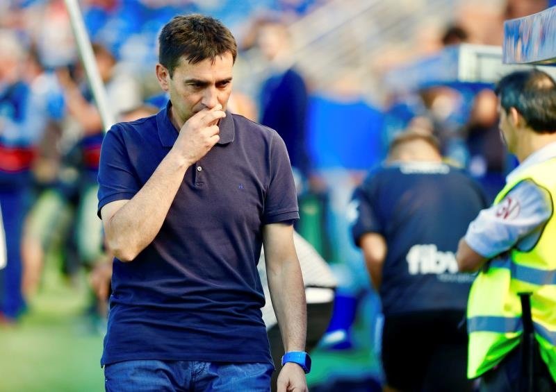Garitano se mostró decepcionado por la segunda parte del Alavés. EFE/David Aguilar