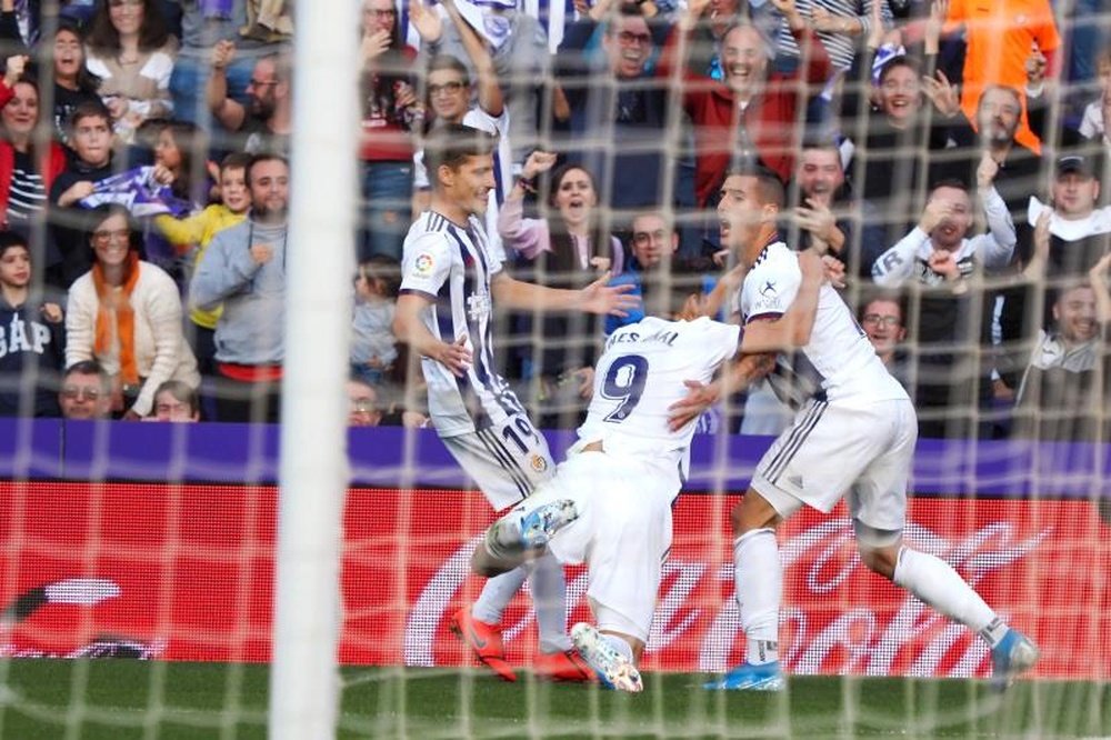 Sergi Guardiola anotó el primer tanto del partido. EFE