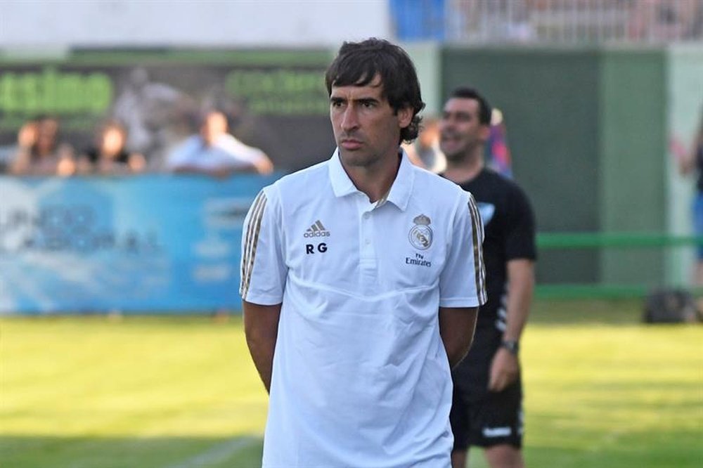 Raúl se estrenará en el derbi como entrenador. EFE/Archivo