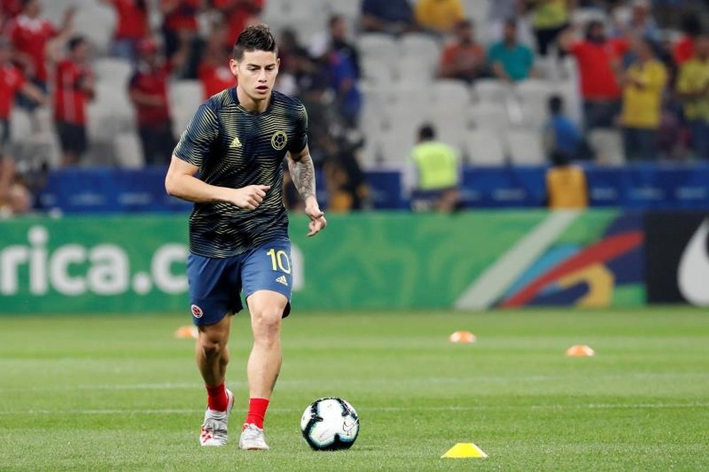James Rodriguez, called up for Colombia again. EFE