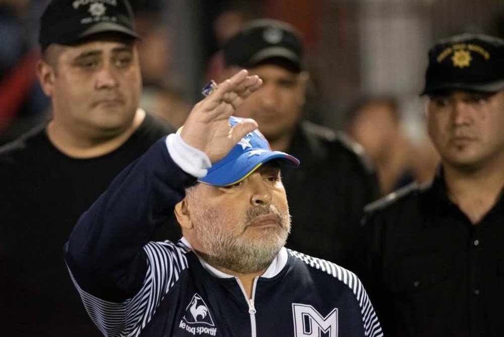 Maradona se pronunció sobre las elecciones. EFE